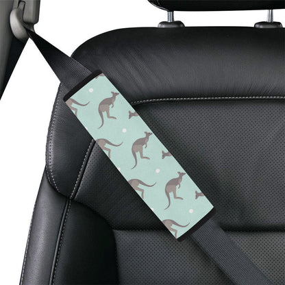 Kangaroos Pattern Print Design 04 Car Seat Belt Cover