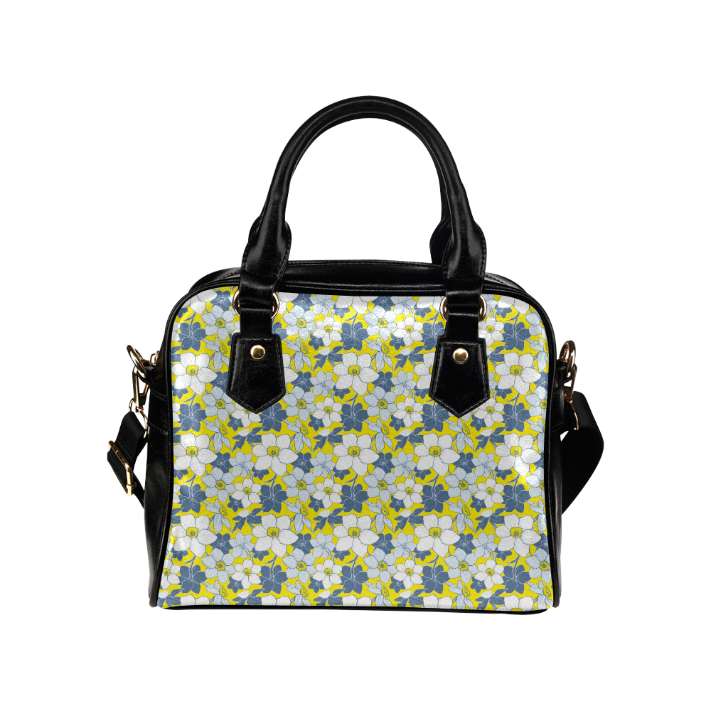 Daffodils Pattern Print Design 01 Shoulder Handbag