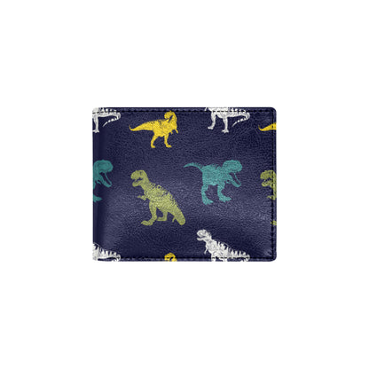 T Rex Pattern Print Design A07 Men's ID Card Wallet