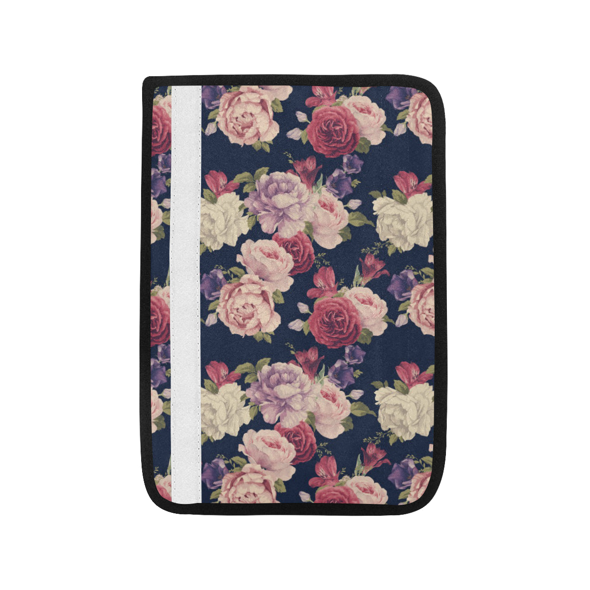 Peony Pattern Print Design PE03 Car Seat Belt Cover