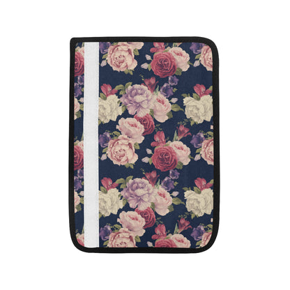 Peony Pattern Print Design PE03 Car Seat Belt Cover