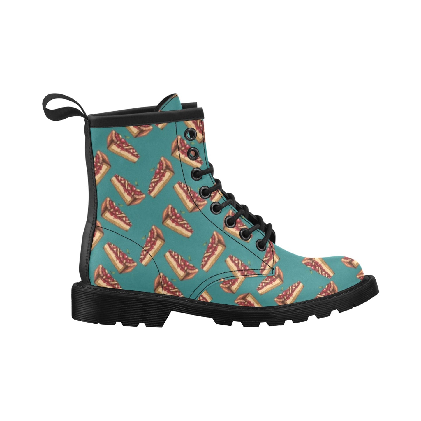 Cheesecake Cherry Pattern Print Design CK03 Women's Boots