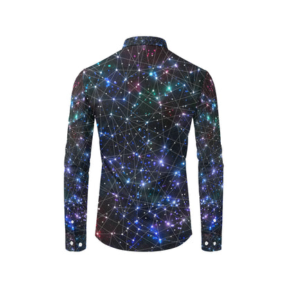 Cosmic Pattern Print Design 01 Men's Long Sleeve Shirt