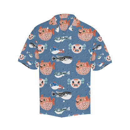 Fugu Pattern Print Design 02 Men's Hawaiian Shirt