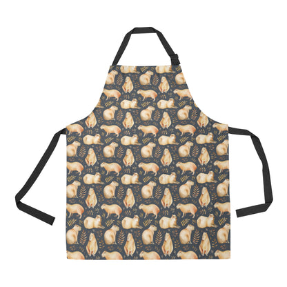 Capybara Pattern Print Design 02 Apron with Pocket