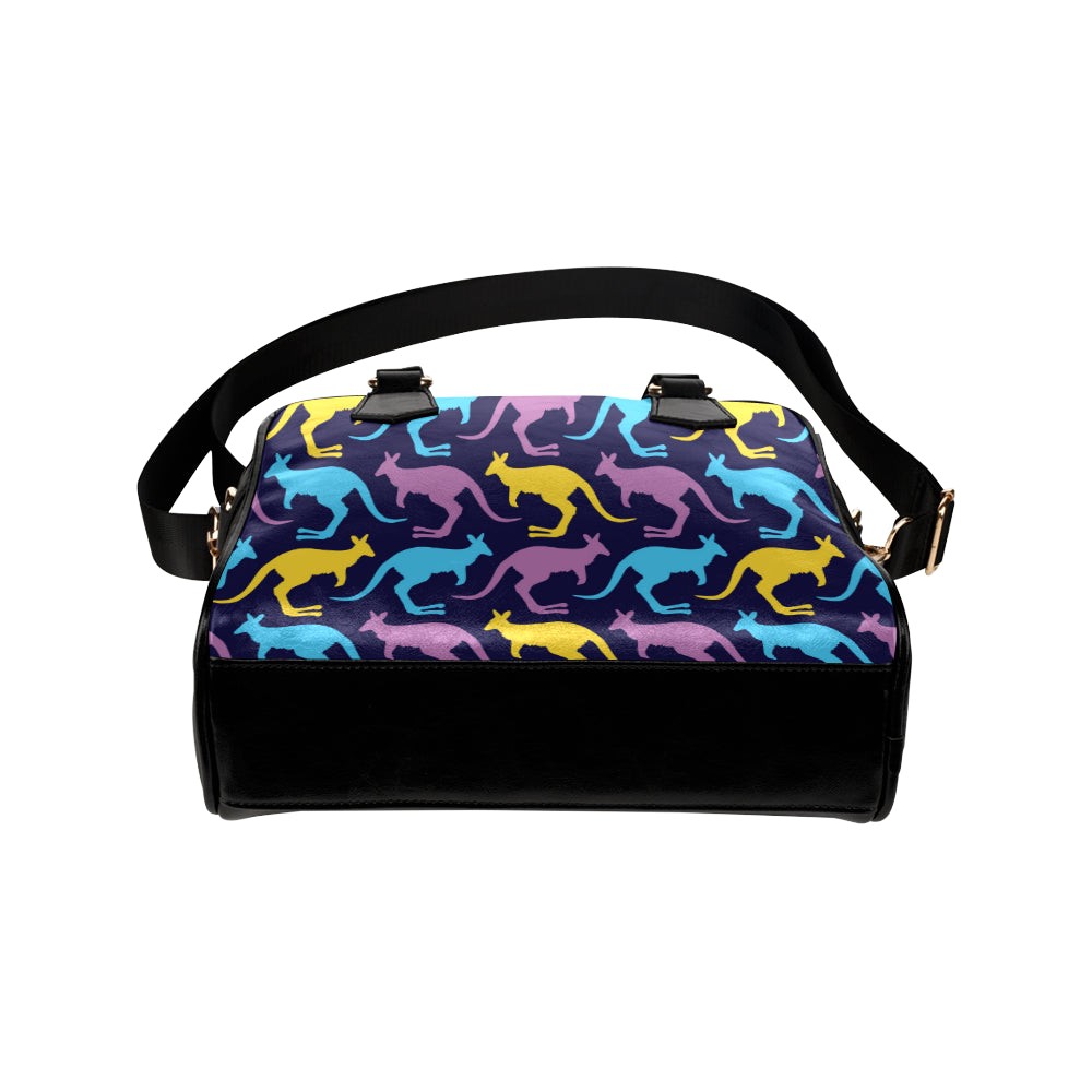 Kangaroos Pattern Print Design 02 Shoulder Handbag