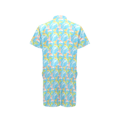 Butterfly Pattern Print Design 05 Men's Romper