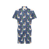 Llama Cactus Pattern Print Design 05 Men's Romper