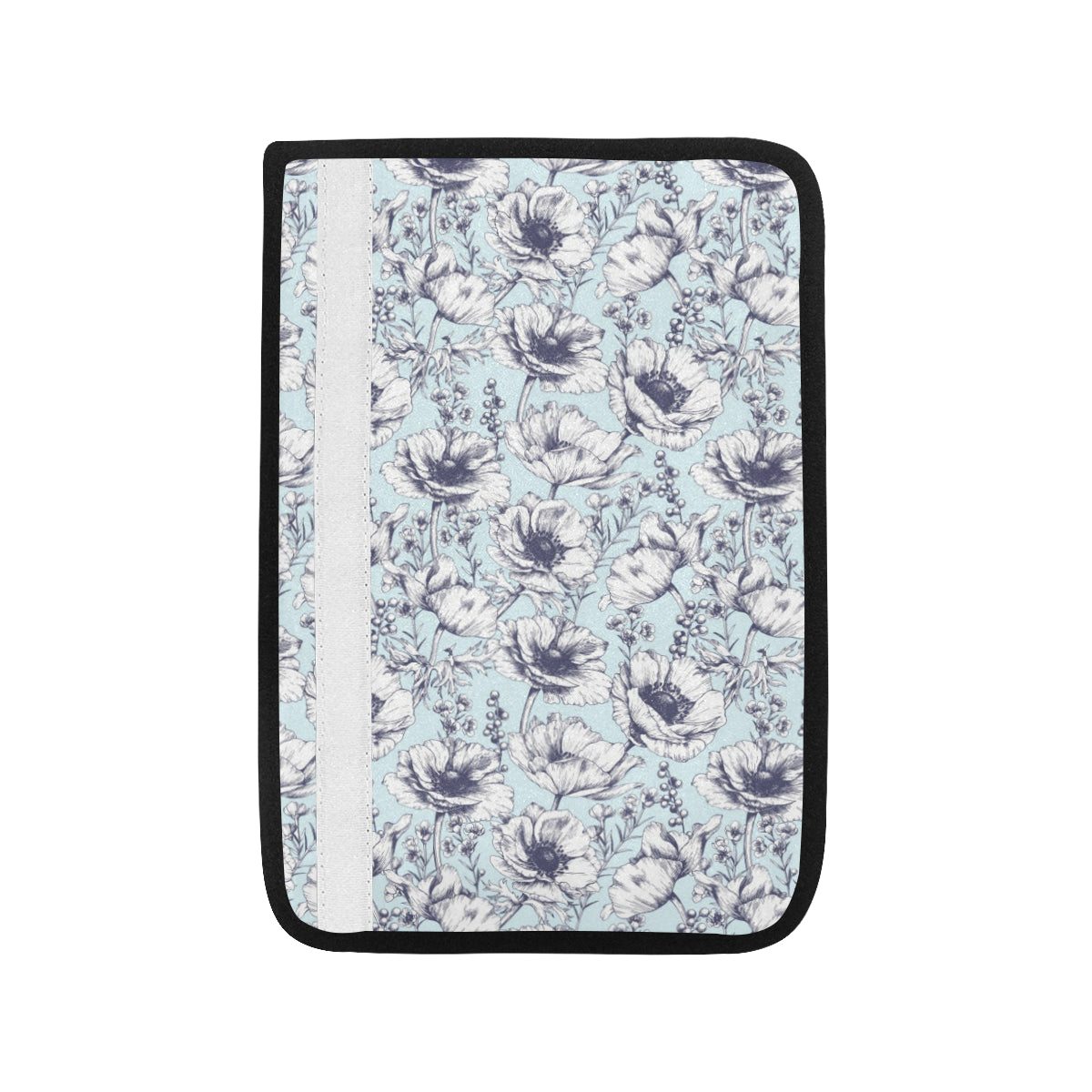 Anemone Pattern Print Design 02 Car Seat Belt Cover