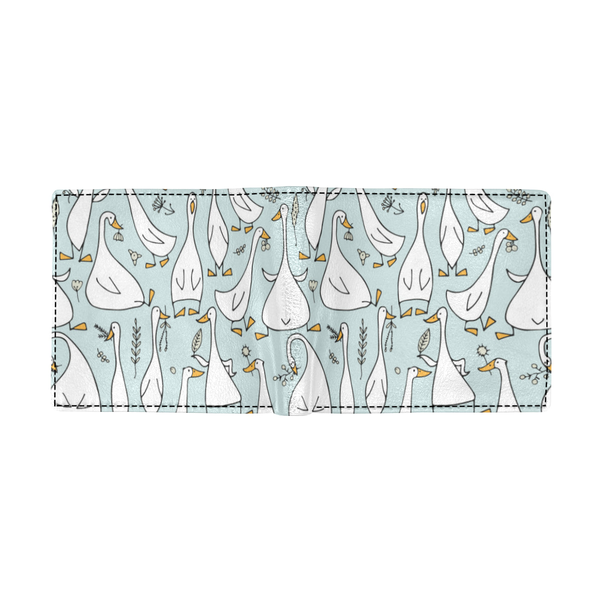 Goose Pattern Print Design 03 Men's ID Card Wallet
