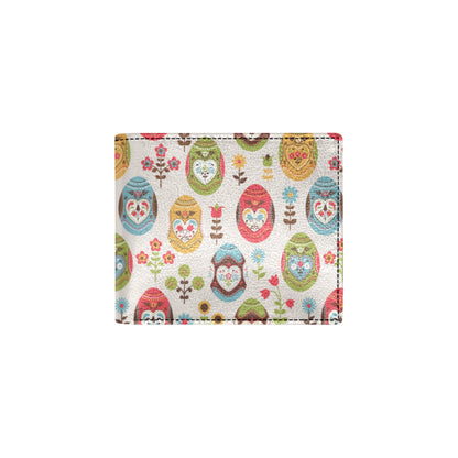 Easter Eggs Pattern Print Design RB011 Men's ID Card Wallet