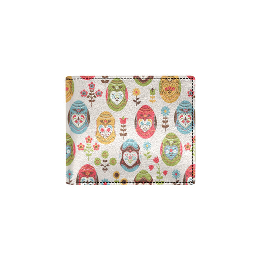 Easter Eggs Pattern Print Design RB011 Men's ID Card Wallet
