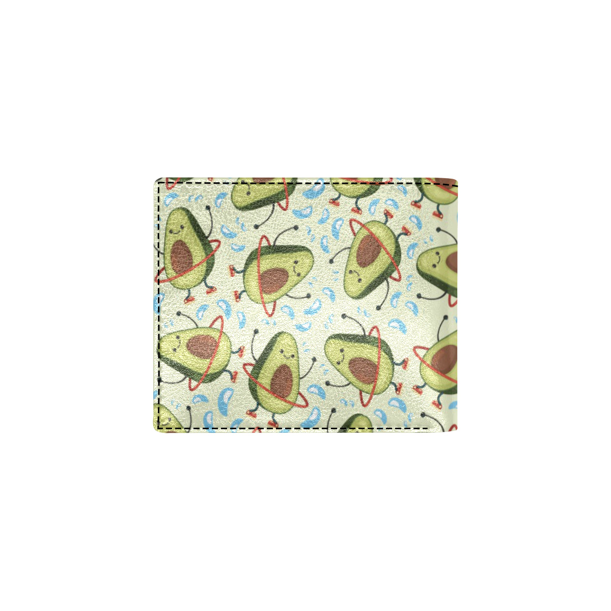 Avocado Pattern Print Design AC02 Men's ID Card Wallet