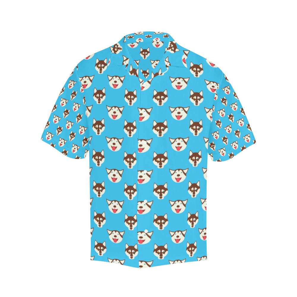 Siberian Huskies Print Design LKS306 Men's Hawaiian Shirt