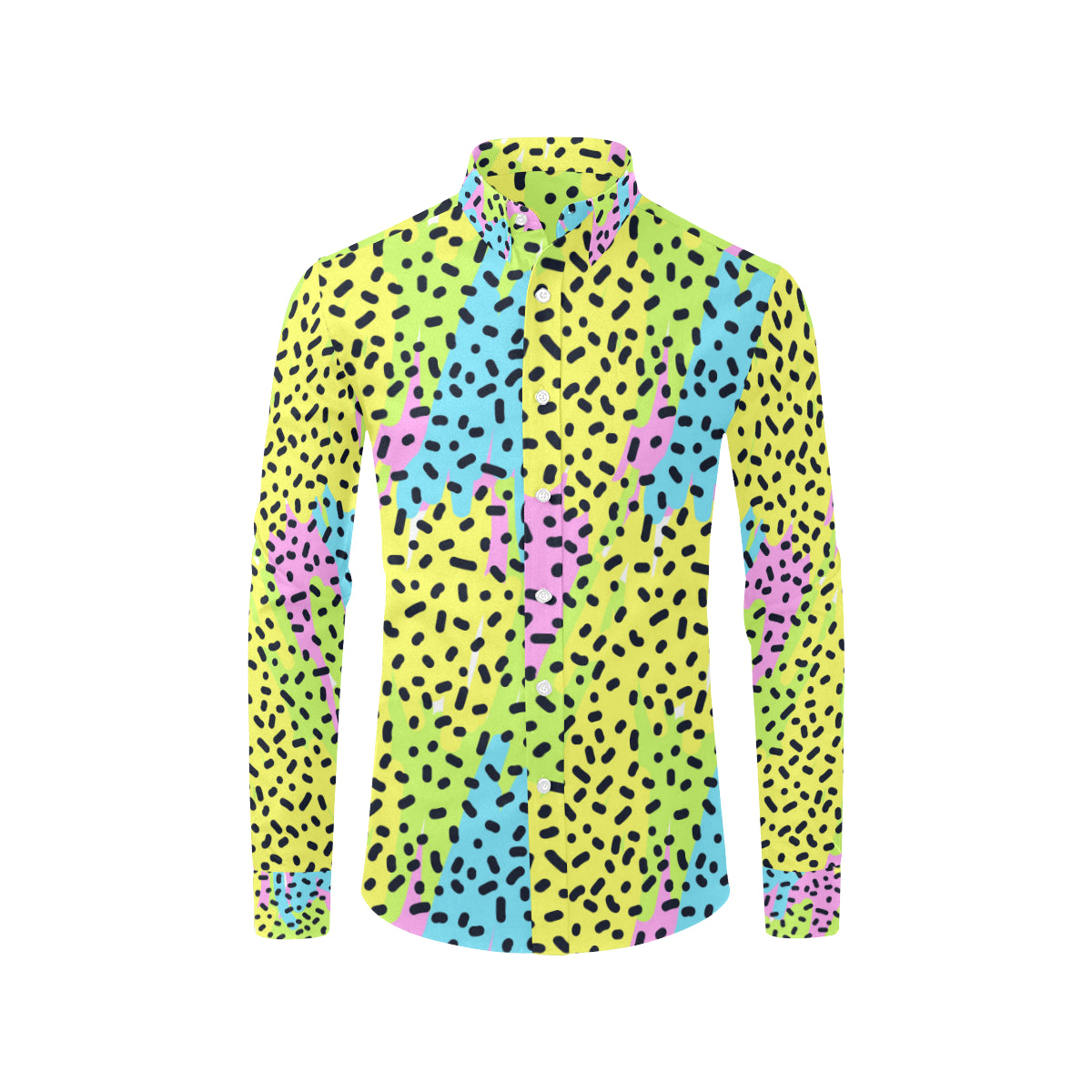 90s Pattern Print Design 2 Men's Long Sleeve Shirt