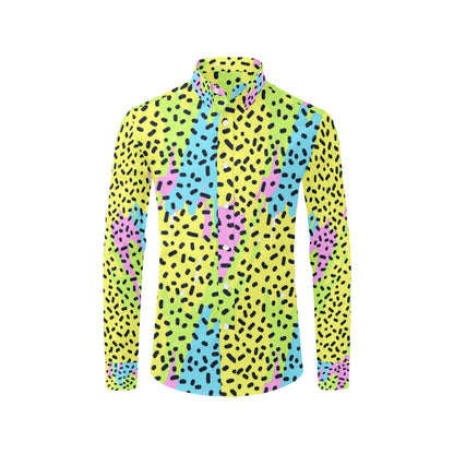 90s Pattern Print Design 2 Men's Long Sleeve Shirt
