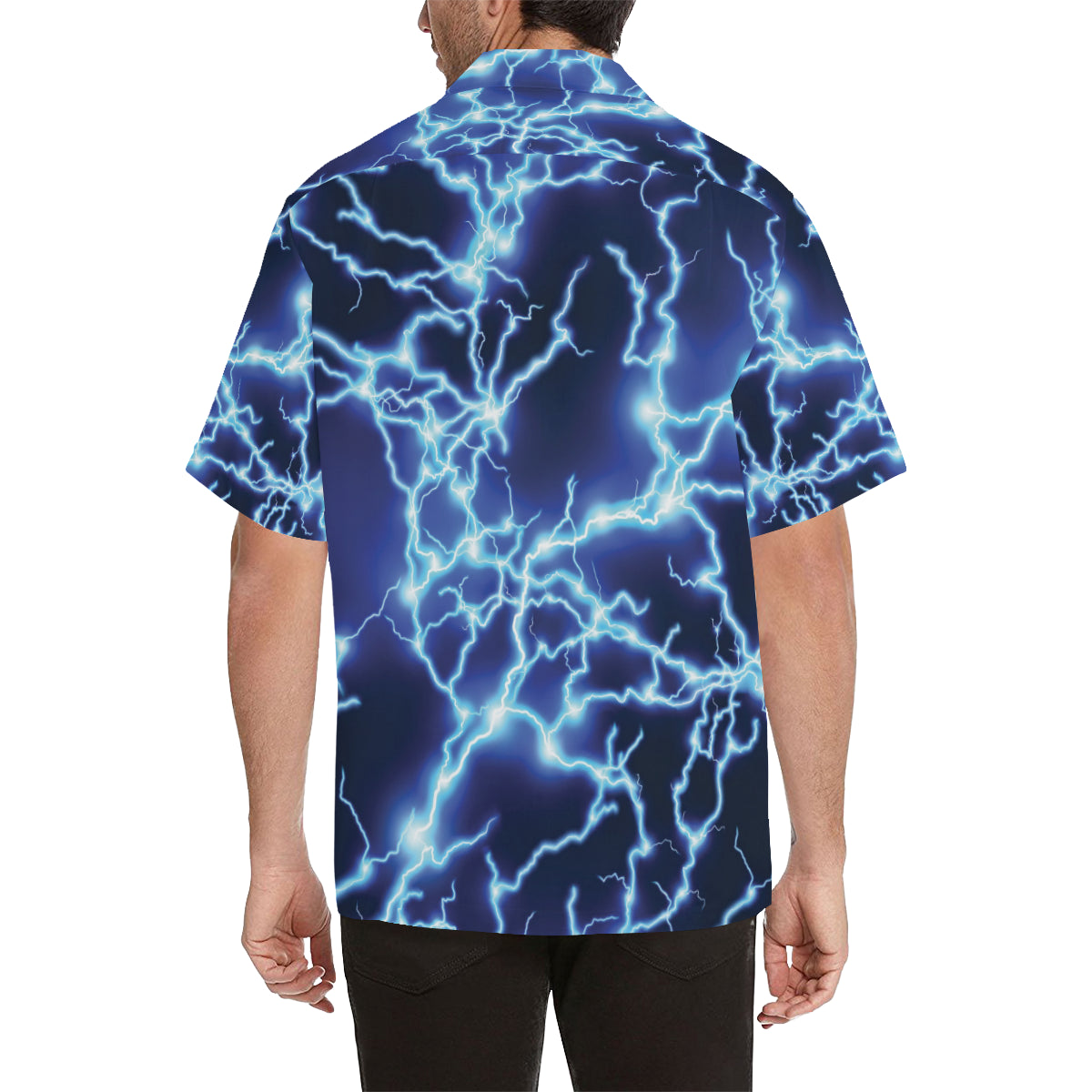 Lightning Thunder Pattern Print Design 04 Men's Hawaiian Shirt