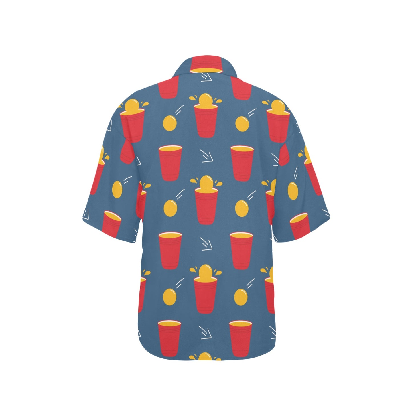 Beer Pong Pattern Print Design 02 Women's Hawaiian Shirt