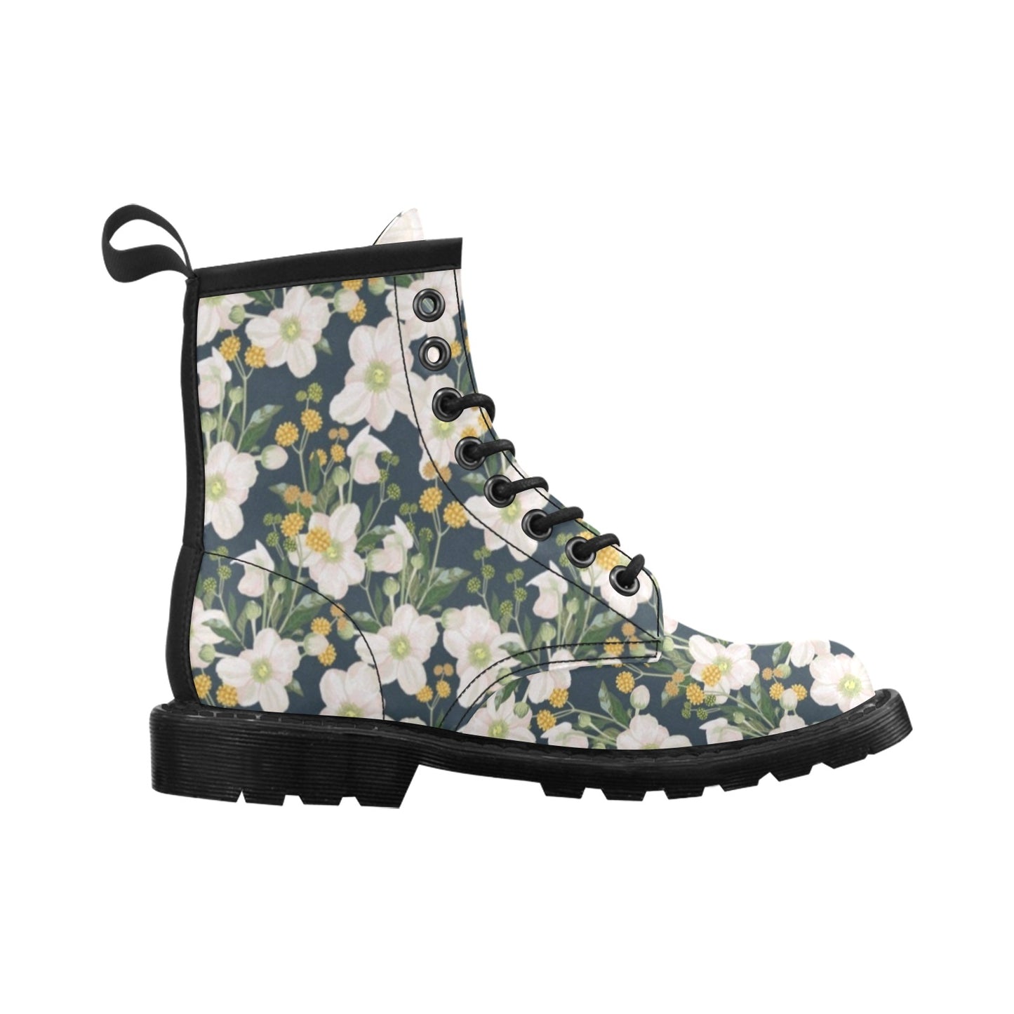 Anemone Pattern Print Design AM04 Women's Boots