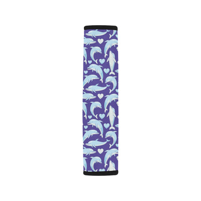 Dolphin Smile Print Pattern Car Seat Belt Cover