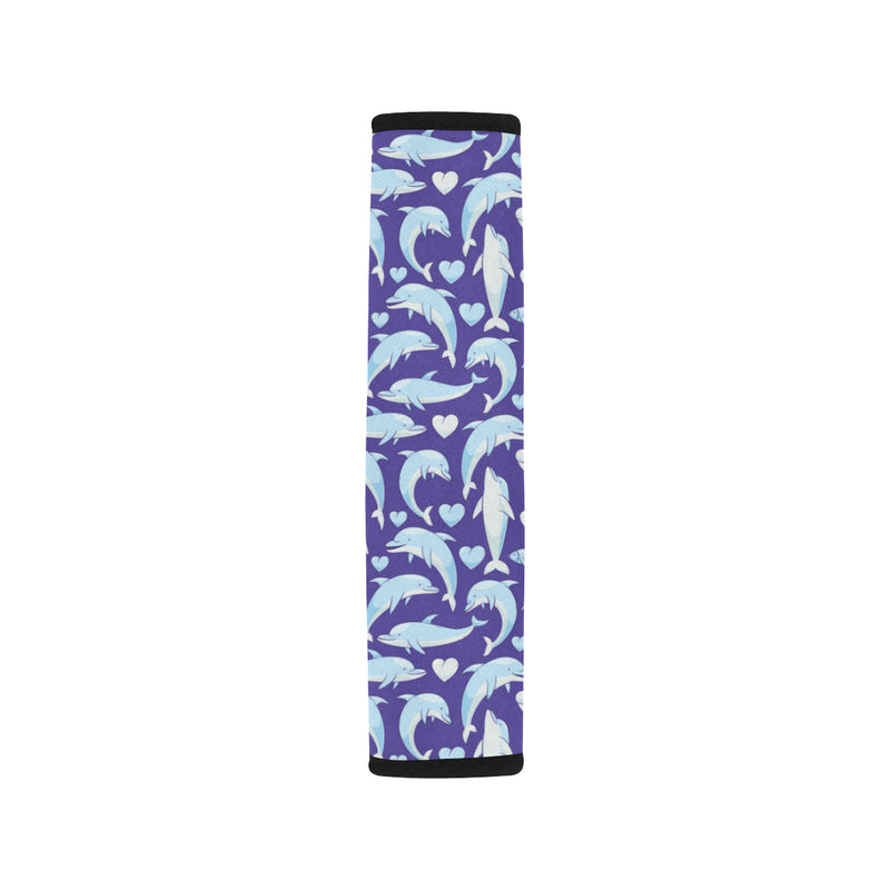 Dolphin Smile Print Pattern Car Seat Belt Cover