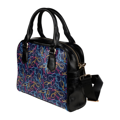 Bowling Pattern Print Design 07 Shoulder Handbag