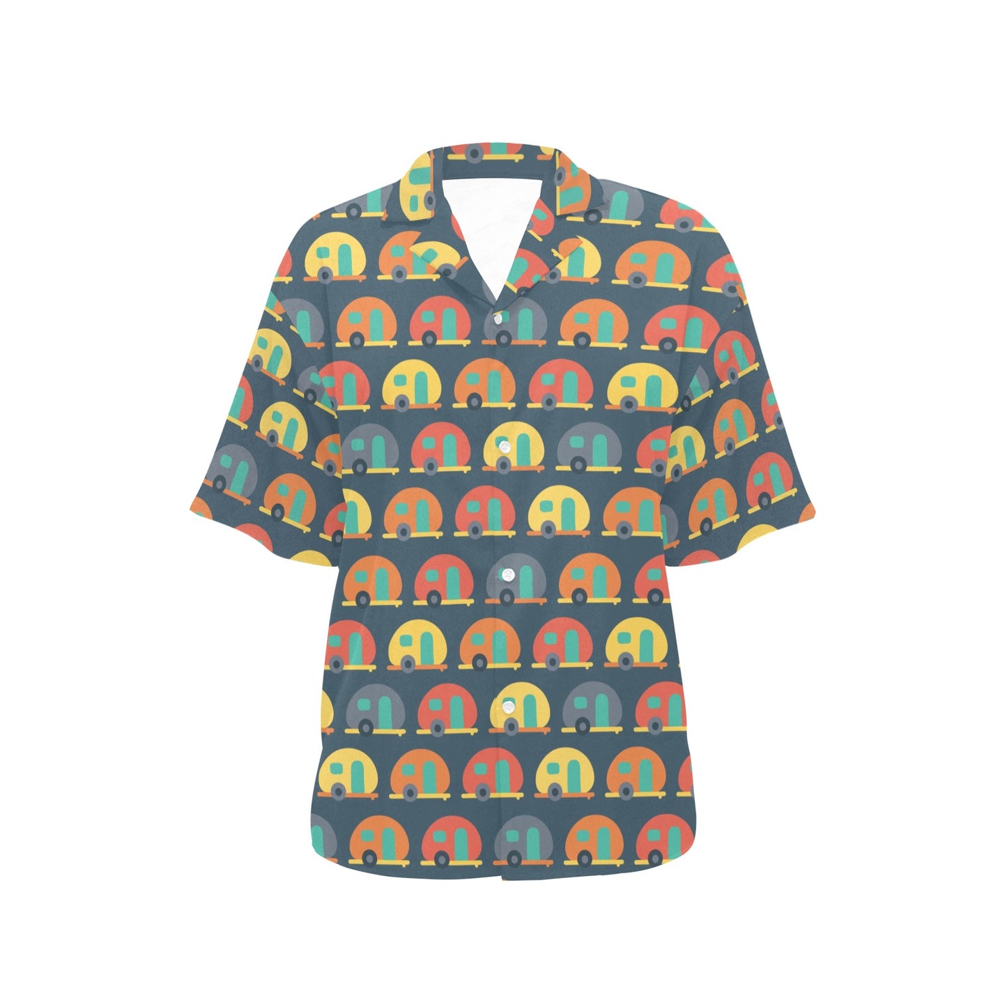 Camper Pattern Print Design 02 Women's Hawaiian Shirt
