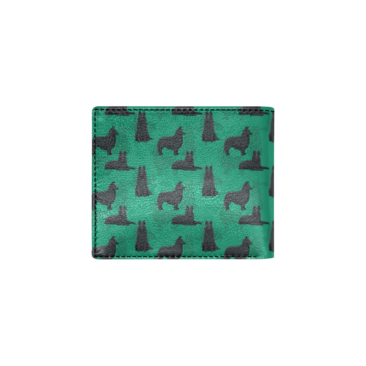 Belgian Sheepdog Pattern Print Design 01 Men's ID Card Wallet