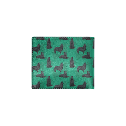 Belgian Sheepdog Pattern Print Design 01 Men's ID Card Wallet