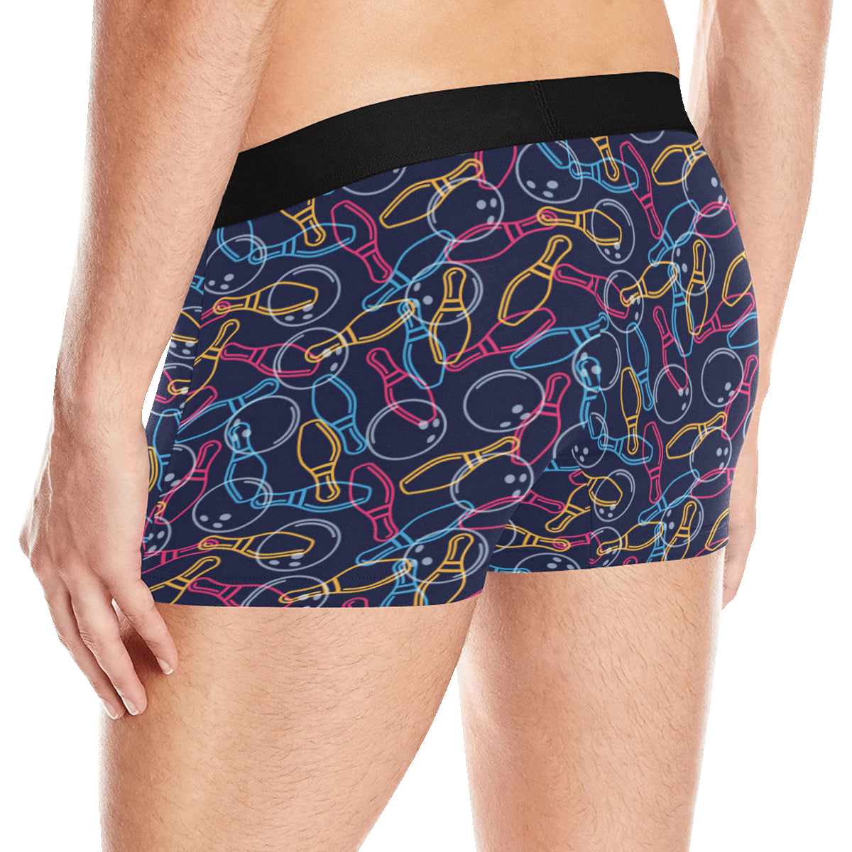 Bowling Pattern Print Design 07 Men's Boxer Briefs