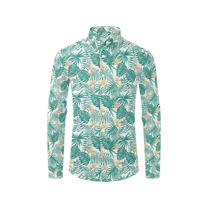 Bird Of Paradise Pattern Print Design 05 Men's Long Sleeve Shirt