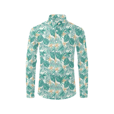 Bird Of Paradise Pattern Print Design 05 Men's Long Sleeve Shirt