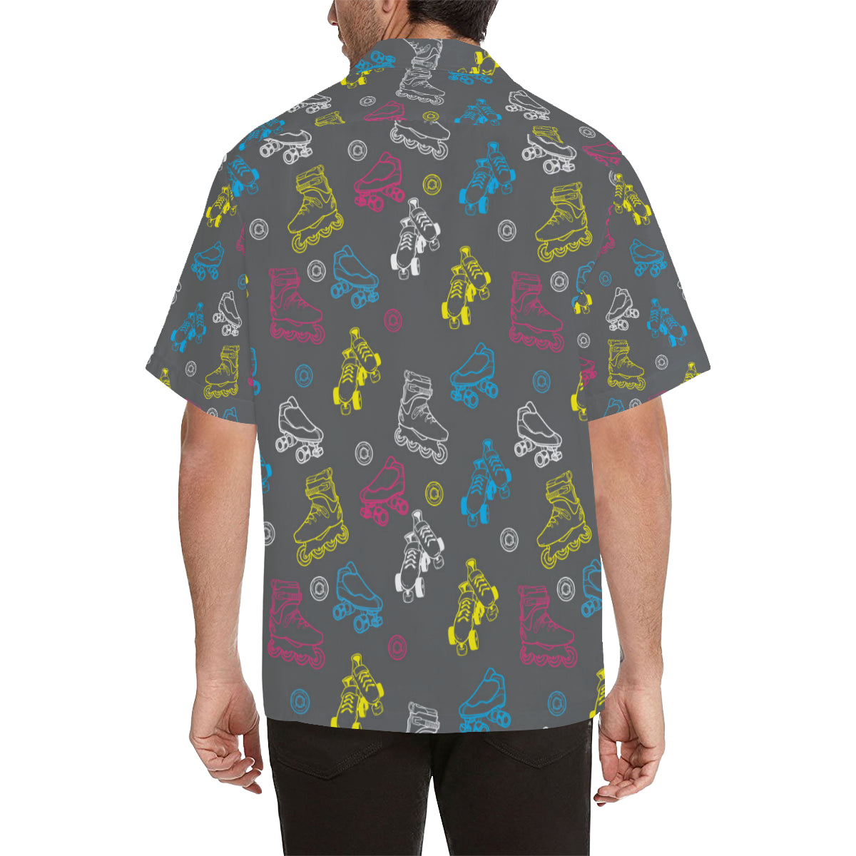 Roller skate Pattern Print Design A02 Men's Hawaiian Shirt