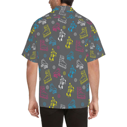 Roller skate Pattern Print Design A02 Men's Hawaiian Shirt