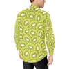 Kiwi Pattern Print Design KW07 Men's Long Sleeve Shirt