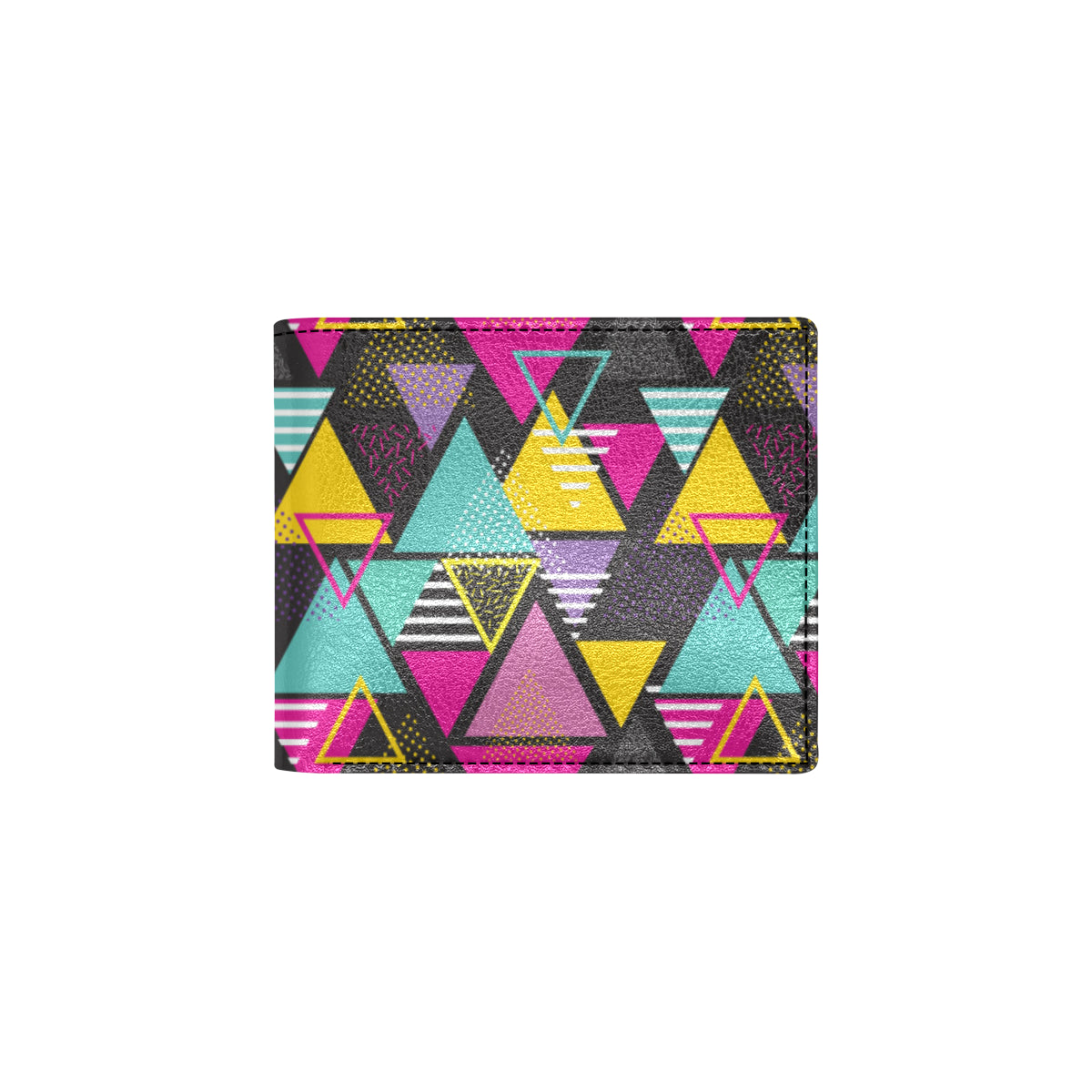 Geometric Colorful Pattern Print Design 02 Men's ID Card Wallet