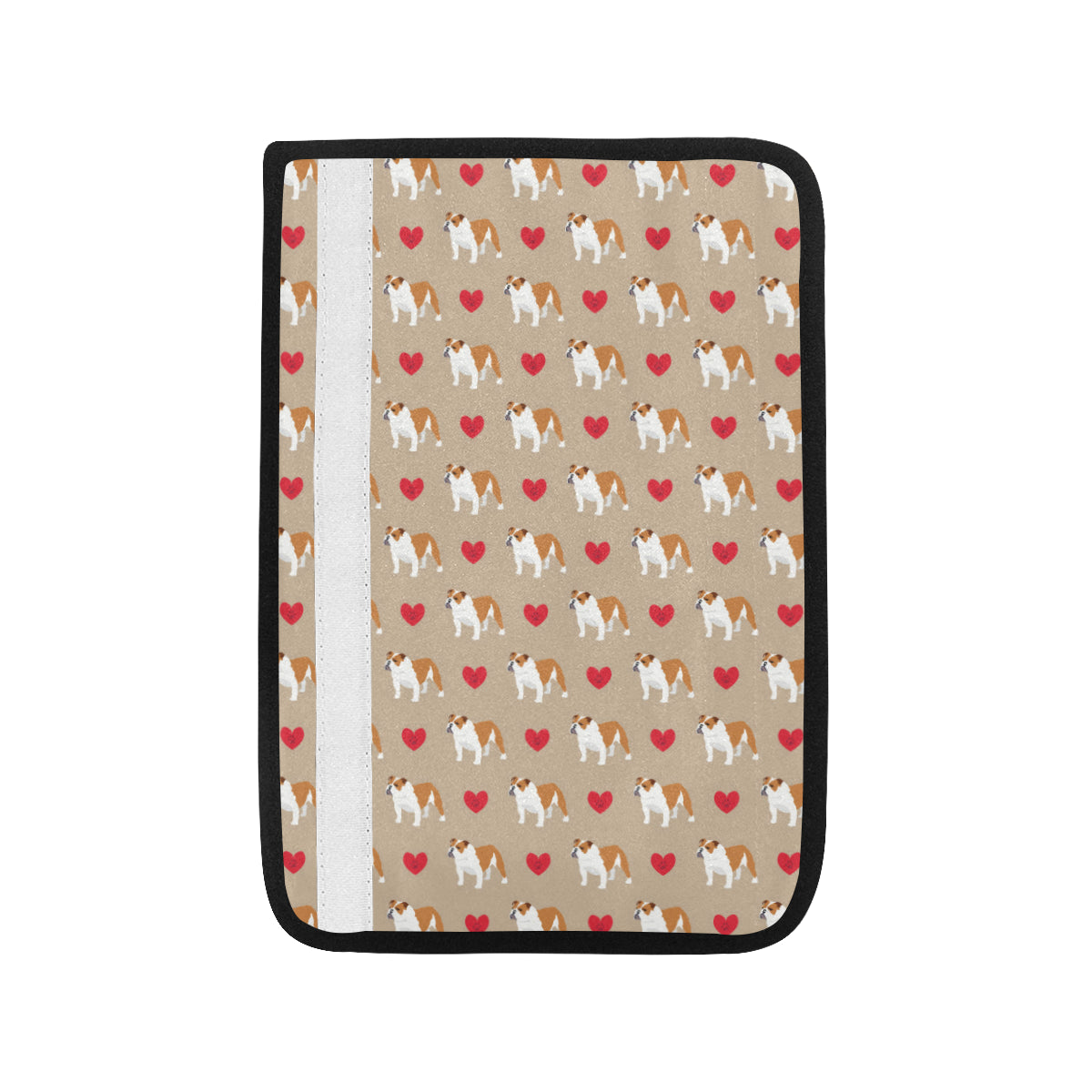 Bulldogs Pattern Print Design 02 Car Seat Belt Cover