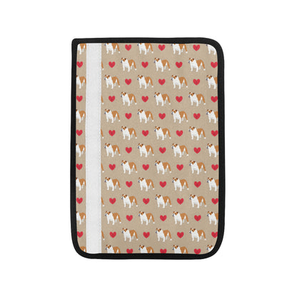Bulldogs Pattern Print Design 02 Car Seat Belt Cover