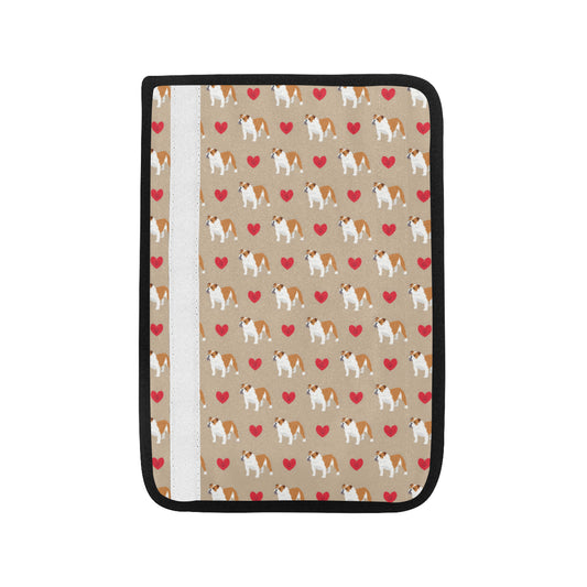 Bulldogs Pattern Print Design 02 Car Seat Belt Cover
