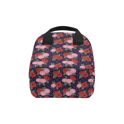Camellia Pattern Print Design CM02 Insulated Lunch Bag