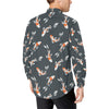 KOI Fish Pattern Print Design 04 Men's Long Sleeve Shirt