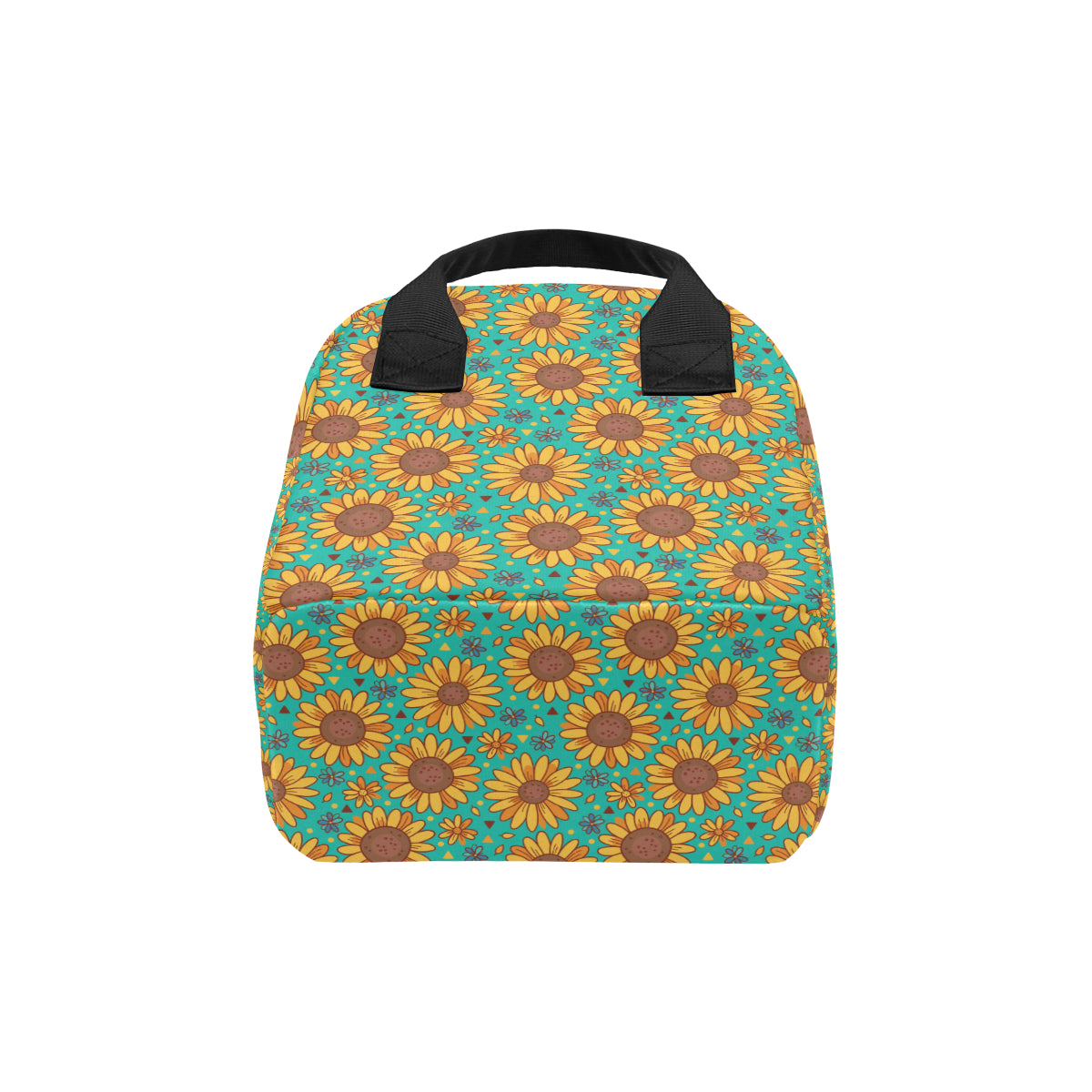 Sunflower Pattern Print Design SF013 Insulated Lunch Bag
