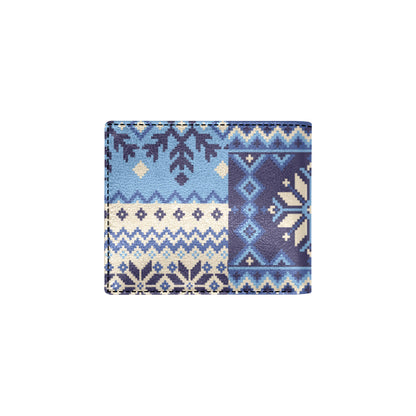 Nordic Pattern Print Design A04 Men's ID Card Wallet