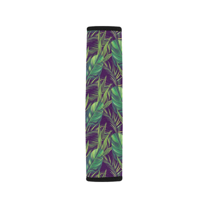 Palm Leaves Pattern Print Design PL03 Car Seat Belt Cover