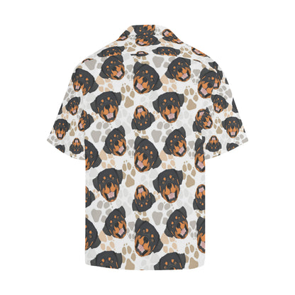 Rottweiler Pattern Print Design A03 Men's Hawaiian Shirt
