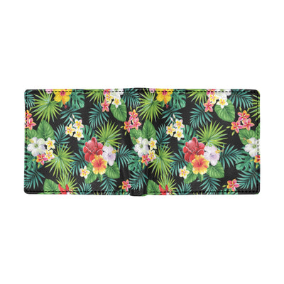 Hibiscus Hawaiian flower tropical Men's ID Card Wallet