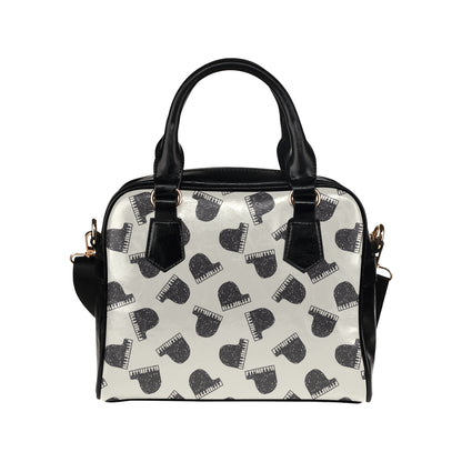 Piano Pattern Print Design 04 Shoulder Handbag