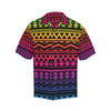 Rainbow Tribal Pattern Print Design A02 Men's Hawaiian Shirt