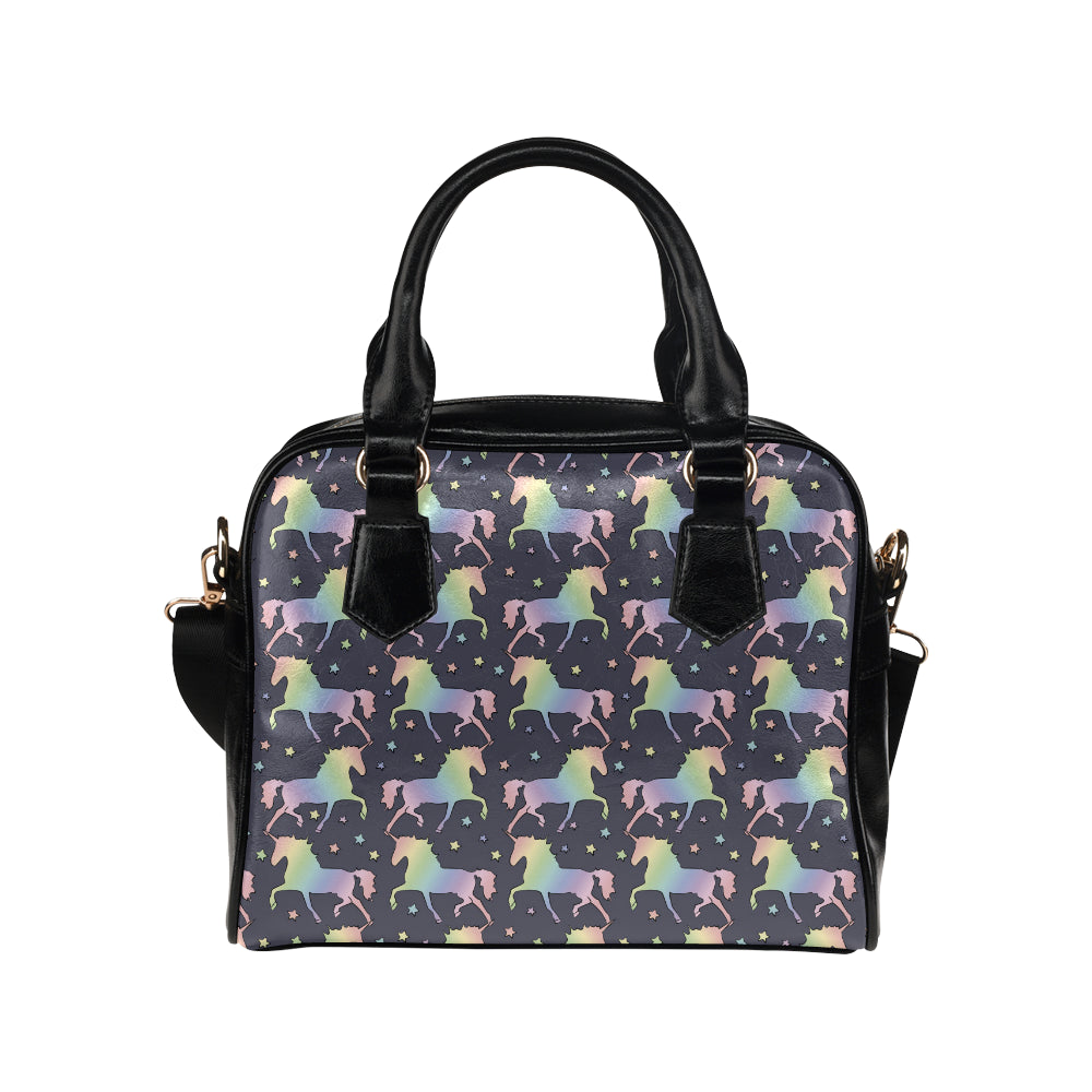 Rainbow Pattern Print Design A05 Shoulder Handbag