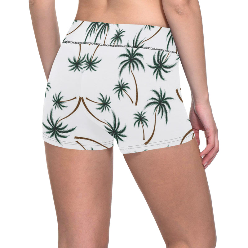 Palm Tree Pattern Print Design PT07 Yoga Shorts